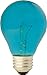 GE Party Light 22732 25-Watt Teal A19 Light Bulb with Medium Base, 1-Pack