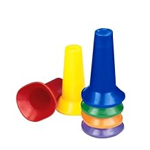 Sportime Flow Marker, Multiple Colors, 6-1/2" H x 3-3/4" Dia. Set of 48