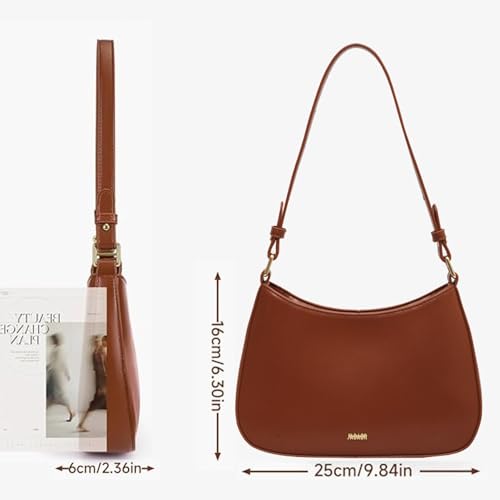 Umhängetasche Damen klein Handtasche, Y2K Crossbody Bag Damen PU Leder Schultertasche Vintage für Frauen Dating Party Einkaufe – Bild 4