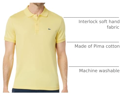 Image of Lacoste Men's Regular Fit Cotton Pima Polo Shirt