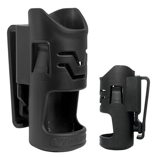Universal Pepper Spray Holster. OC Spray Holster for Duty Belt & MOLLE. Quick Reliable & Access. Reinforced Polyamide. Fits MK-3 & MK-4. Retention ridges Grip Smaller OC cans Firmly.