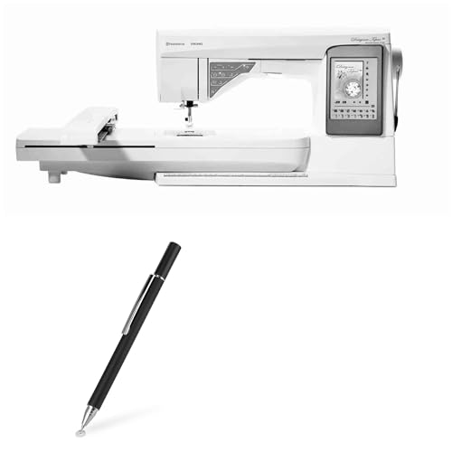 BoxWave Stylus Pen Compatible with Husqvarna Viking Designer Topaz 50 Touchscreen - FineTouch Capacitive Stylus, Super Precise Stylus Pen - Jet Black