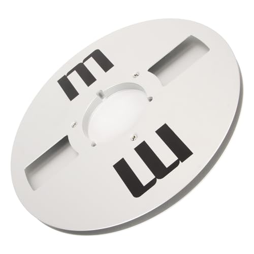 Carretel de Fita Vazio 1/4 10 Polegadas, Liga de Alumínio, Prata, para Fita Universal de 1/4 Polegad