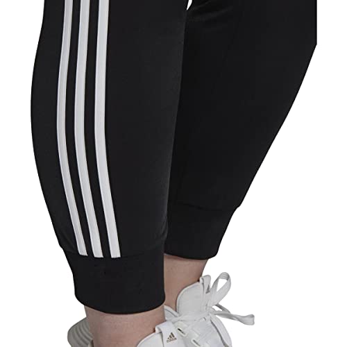 Adidas Women's Plus Size Essentials Fleece Tapered Cuff Pants, Core Black, 2X #TOP3