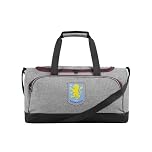 FOCO Officially Licensed Aston Villa FC Grey Duffle Bag