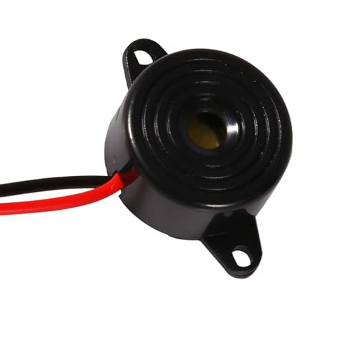 Fafeicy 3 to 24V Piezo Electronic Tones Buzzer Alarm Continuous Sound with 100mm Cable for DIY Electronics Industrial Equipment and Alert Systems