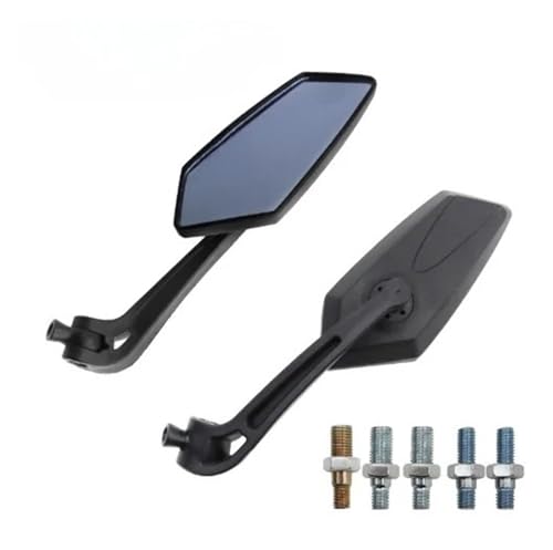 Espejos de motocicleta 8mm 10mm universales de plastico ABS resistentes par de retrovisores moto
