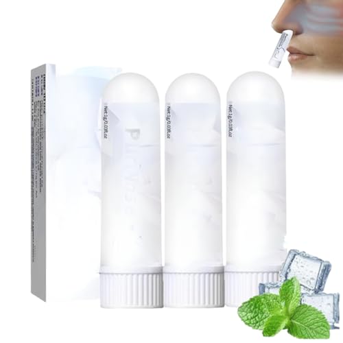 EXGYAN PuriNose Inhaler Purinose Nasal Inhaler Enjoy Fresh Air Cleanse Your Body Stress Relief (3PCS)