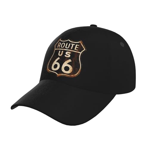 U.S. Route 66 Baseball Hats for Men and Women - Classic Adjustable Hats