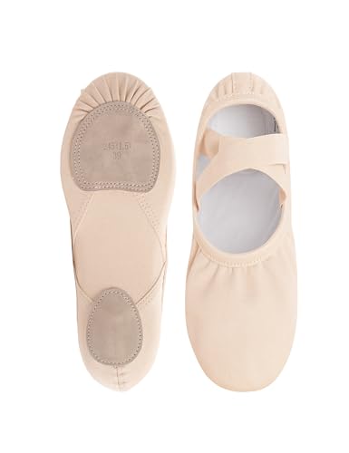 Dayrose Women Ballet Shoes, Women Ballet Slippers for Dance Light Pink