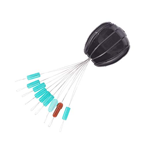 ABOOFAN 10pcs 7+ 2 feijões espaciais acessório de pesca bolas anti- emaranhadas para peixes espaciai