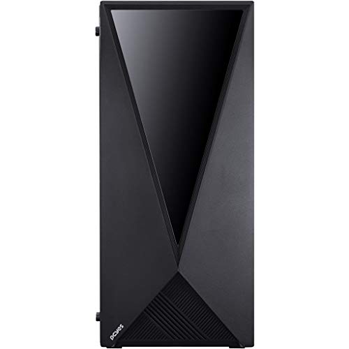 GABINETE MID-TOWER VECTOR PRETO 3 FANS RGB LATERAL EM VIDRO TEMPERADO - VCPTRGB3FV - PCYES