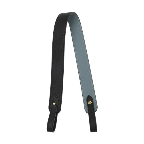 Sangle de remplacement pour sac à main en cuir usé noir et bleu