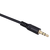 3,5-mm-Auto-AUX-Eingang, Audio-Musik-Adapterkabel, Unbenutzt, Schwarz, Passend für / B5/passend...
