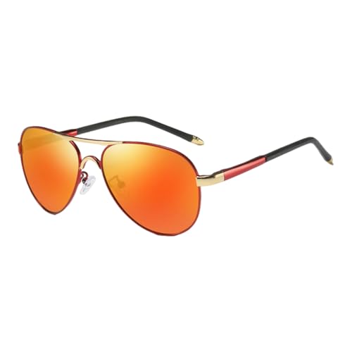 Lunettes de soleil ovales vintage en métal et verres polarisés UV400
