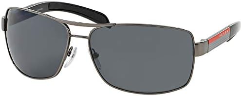 Prada Sport PS54IS Sunglasses-5AV/5Z1 Gunmetal (Polarized Gray Lens)-65mm