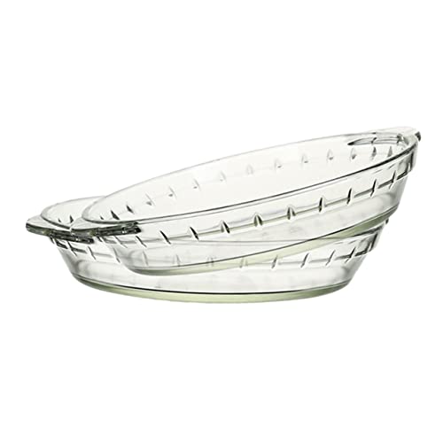 2pc Microwave-Safe Glass Casserole Baking Dishes