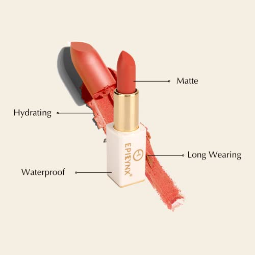 Epilynx By Dr. Liia Matte Lipstick - Highly Pigmented With Vibrant And Soft Shades - Easy-To-Apply Matte Finishes - Gluten Free And Vegan #TOP1