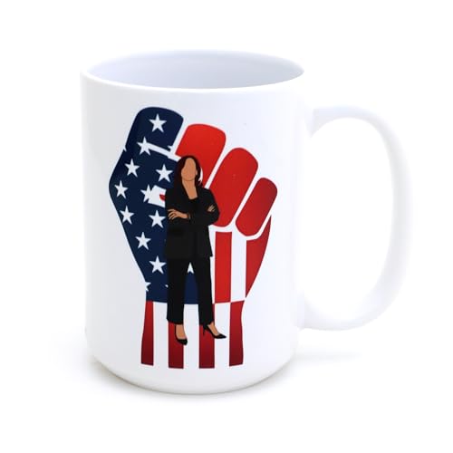 Kamala Harris mug, Strength and Power, 15 oz. political mug