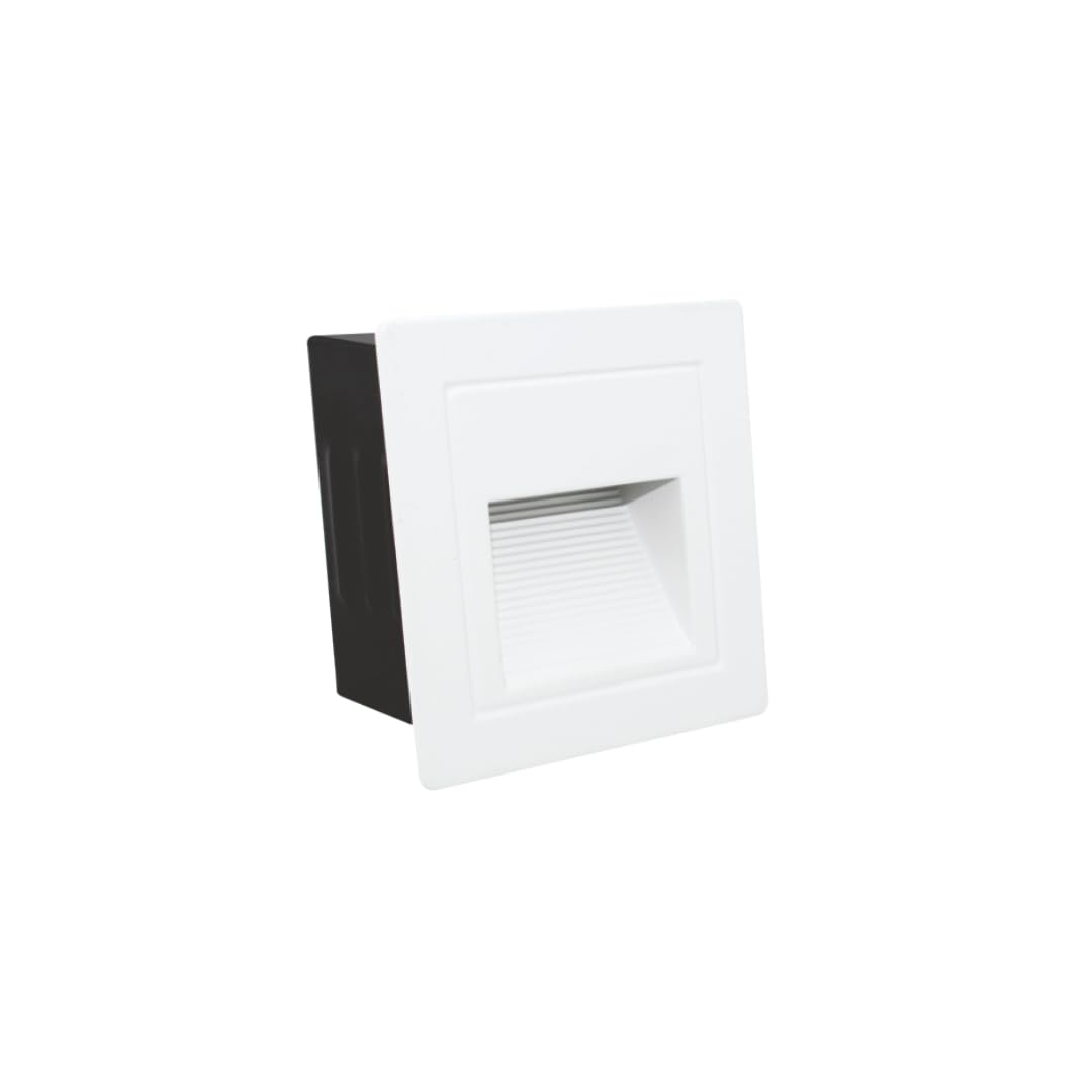 Crescent Foot Light 02W Square 6000 Kelvin | Cool White Output | Recess Mount | Energy Efficient LED | Indoor Lighting | Modern Design-image-18