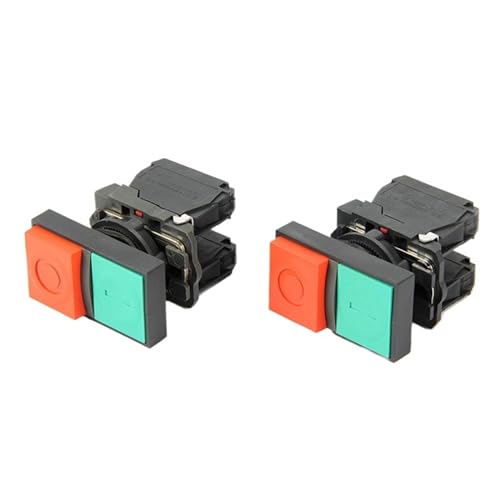 Double bouton-poussoir XB5-AL8425 22mm 380V 10A IP40 rouge et vert pour commande électrique x2