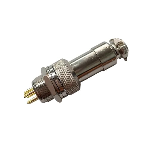 Conector GX12 chapado en oro para una transmisión de señal estable y sin interferencias