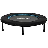 SPORTNOW Trampolín de Fitness Adultos Ø102 cm Plegable Azul