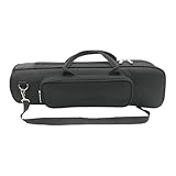 Colaxi Trumpet Bag Adjustable Shoulder Strap Lightweight Professional Storage Trumpet Case Carrying Case for Pencil Mouthpiece Phone