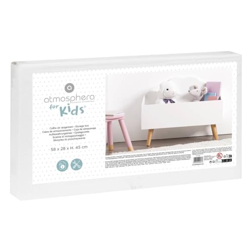 Cofre Infantil Nuage Blanco Elegante de Madera Lacada 3