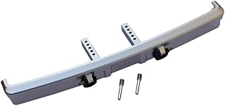 Aluminum Front Bumper Mount+D-Rings for Traxxas TRX-4 Ford (82046-4) - 1 Set Silver