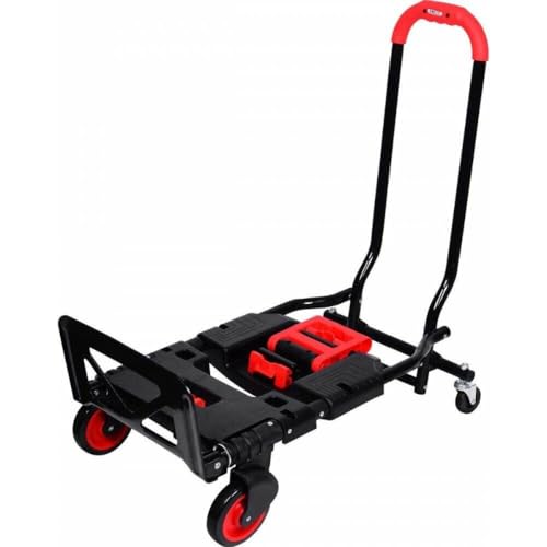 Carrinho De Carga Transporte Encomendas Dobrável 2 Em 1 Caixas 130kg