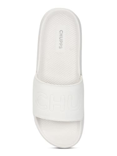 Image of CHUPPS Pure Black Drift Orthopedic Slippers | Soft Footpharma Footbed | Breathable Ventilation Holes | Lightweight Flip Flops | Anti-Skid Chappals for Everyday For Mens