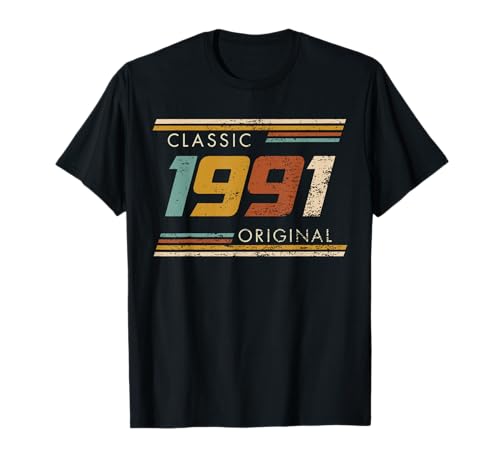 Classic 1991 Originale Vintage Birthday Est 1991 Edition Maglietta