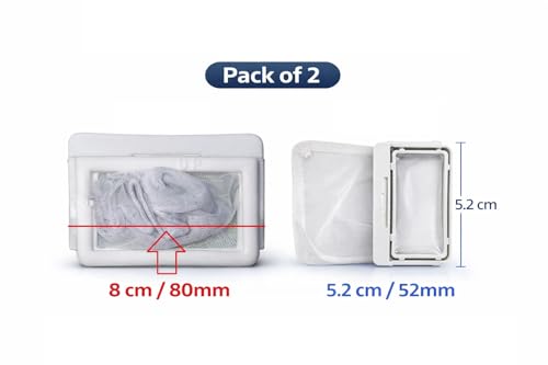 Image of Sanavya Lint Filter Pack of 2 Lint Filter Compatible with Godrej Washing Machine | Dust & Waste Collector Net | Durable Filter (Pack of 2) | Compatible with Godrej GDA 901