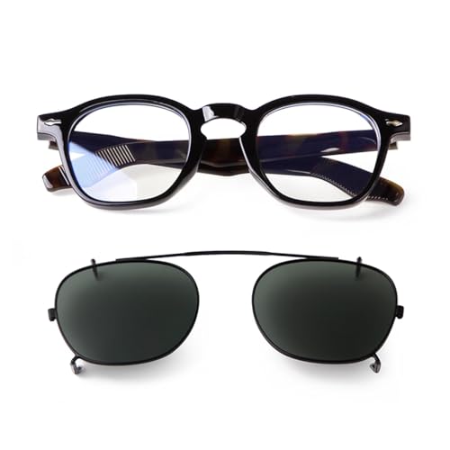 Vintage Rivet Steampunk Clip on Sunglasses Women Men Classic Removable Flip Polarized Lens3