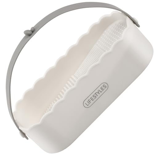 DUcare Alfombrilla limpiadora de brochas de maquillaje 3 en 1, cuenco de limpieza de brochas de maquillaje de silicona con soporte de secado, herramienta de limpieza de brochas cosméticas con soporte - imagen 9