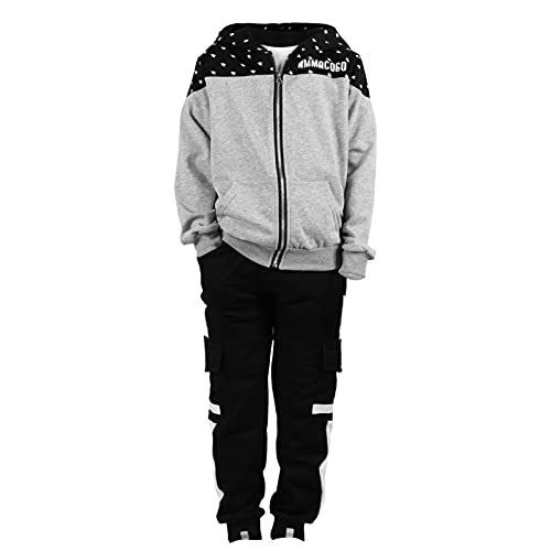 Amur Leopard Costume Jogging Enfant Survêtement Garçon Ensemble de 2 Pièces Veste à Capuche +...