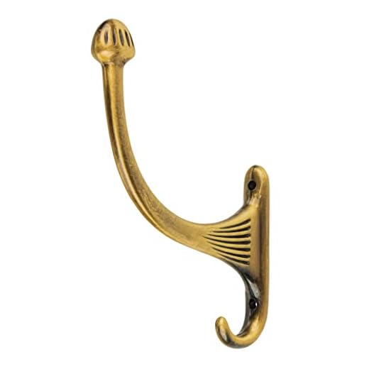UNIQANTIQ HARDWARE SUPPLY Antique Finished Hat and Coat Hook | Wall, Hall Tree, Rack Mounting | Vintage Coat Hooks for Hanging Garment | UA-736-AC (1)