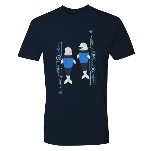 Star Trek: Lower Decks Matt & Kimolu Adult Short Sleeve T-Shirt Navy