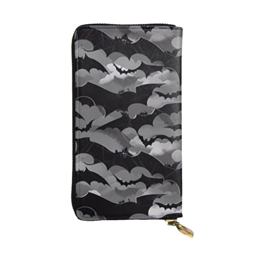 Portefeuille homme et femme motif chauve-souris d'Halloween, le cadeau idéal