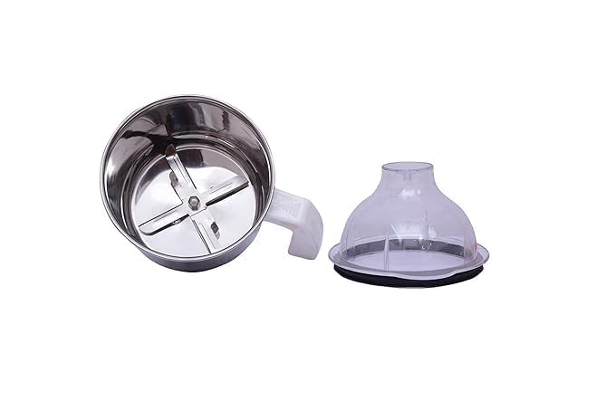 WONDER STAR Mixer Grinder Jar Replacement, 1500ml Stainless Steel Jar with Lid, Compatible with Preethi Mixer, Chrome