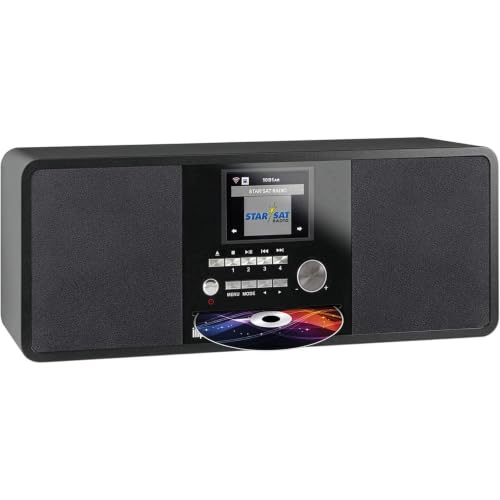 Imperial DABMAN i200 DAB Radio Internetradio WLAN DAB Plus Radio DAB Radio Bluetooth Küchenradio WLAN Radio(Stereo Sound / DAB+ / DAB / UKW LAN Bluetooth Aux-In Line-Out Spotify) schwarz