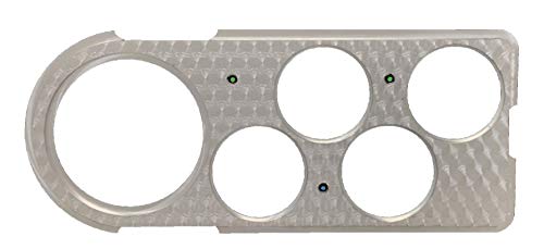 Dolphin Gauges 1948 1949 1950 Ford Truck Dash Panel Insert - Engine Turned Billet Aluminum - 5 Hole