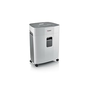 Dahle PaperSAFE PS 380 Papierversnipperaar, 15 vellen, veiligheidsniveau P4, snijdt deeltjes, olie- en onderhoudsvrij, 25 liter, grijs