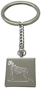 Silver Toned Etched Cheetah Keychain