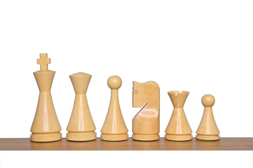 Pièces d'échecs russes lestées coniques | Jeu d'échecs unique de collection - 2