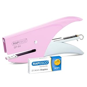 Rapesco SP-64 Zangenhefter Rosa 1000 Klammern