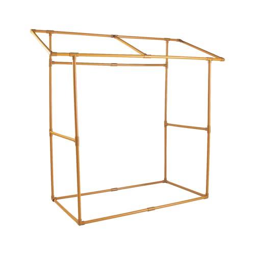 Fun Express Portable Bar Table Stand - Gold Tabletop Tent...