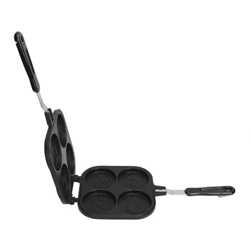 Egg Frying Pan, 4-Cup Egg Pan Nonstick Egg Pan Omelette Pan Double Sided Mini Pancake Pan Aluminum Alloy Omelette Skillet Stovetop Cookware