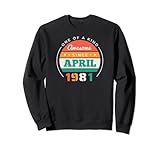Photo Gallery retro impressionante da aprile 1981 vintage 1981 compleanno felpa Photo Gallery retro impressionante da aprile 1981 vintage 1981 compleanno felpa